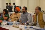 8th April, 2017: Met UP Ministers Shri Baldev Aulakh, Minority Welfare, Shri Mohsin Raza, Haj and Waqf, and senior officials of minority welfare in Lucknow today. Discussed various schemes for Minorities empowerment.