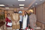  A delegation of Delhi Sikh Gurudwara Management  Committee met me at Antyodaya Bhawan today. Various issues of socio-economic-educational empowerment of the community were discussed. 