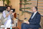 Today met Egypt Ambassador in India H.E Hatem Tageldin at Antyodaya Bhawan.