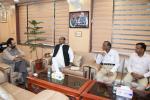 Madhya Pradesh Panchayat & Rural Development Minister Sh Vishwas Sarang met me at my office,various development issues of Madhya Pradesh were discussed