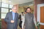Iran Ambassador H.E Gholamreza Ansari today made a courtesy visit, various issues were discussed.