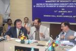 The Minister of State for Minority Affairs (Independent Charge) and Parliamentary Affairs, Shri Mukhtar Abbas Naqvi addressing the Anglo Indian community meeting, in New Delhi on January 13, 2017
