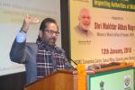 The Union Minister for Minority Affairs, Shri Mukhtar Abbas Naqvi at the inauguration of the Workshop for Inspecting Authorities of Maulana Azad Education Foundation, in New Delhi on January 13, 2018.