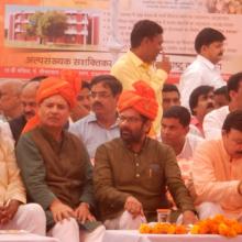 The Minister of State for Minority Affairs (Independent Charge) and Parliamentary Affairs, Shri Mukhtar Abbas Naqvi unveiling the plaque to inaugurate the Staff Quarters at Mewat Model School, in Haryana on September 29, 2016.