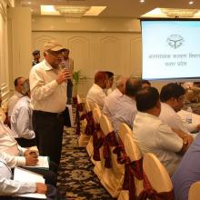 8th April, 2017: Met UP Ministers Shri Baldev Aulakh, Minority Welfare, Shri Mohsin Raza, Haj and Waqf, and senior officials of minority welfare in Lucknow today. Discussed various schemes for Minorities empowerment.