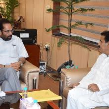 Newly appointed Chairman of National Commission for Minorities Sh Ghayorul Hasan met me at Antyodaya Bhawan dated 30th May 2017.