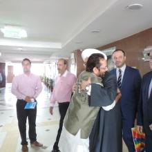 The Union Minister for Minority Affairs, Shri Mukhtar Abbas Naqvi in a meeting with the Grand Mufti of the Syrian Republic, Dr. Ahmad Badreddin Hassoun, in New Delhi on September 26, 2017.