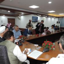 The Union Minister for Minority Affairs, Shri Mukhtar Abbas Naqvi in a meeting with the Grand Mufti of the Syrian Republic, Dr. Ahmad Badreddin Hassoun, in New Delhi on September 26, 2017.