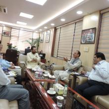 Met a delegation led by J&K Rural Development & Panchayti Raj Minister Shri Abdul Haq Khan at Antyodaya Bhawan in New Delhi today.Officials of Minority Affairs Ministry & J&K Govt discussed various on-going schemes in the state.