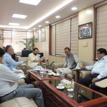 Met a delegation led by J&K Rural Development & Panchayti Raj Minister Shri Abdul Haq Khan at Antyodaya Bhawan in New Delhi today.Officials of Minority Affairs Ministry & J&K Govt discussed various on-going schemes in the state.