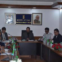 The Union Minister for Minority Affairs, Shri Mukhtar Abbas Naqvi chairing the Governing Body and General Body meeting of Maulana Azad Education Foundation (MAEF), in New Delhi on December 09, 2017
