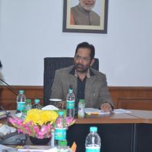  Today chaired Governing Body and General Body meeting of Maulana Azad Education Foundation at Antyodaya Bhawan.