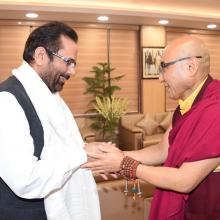 Various issues of Buddhist community discussed with delegation led by Buddhist master Tenam from Palpung Sherabling Monastic Seat.