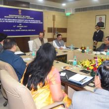 The Minister of State for Minority Affairs (Independent Charge) and Parliamentary Affairs, Shri Mukhtar Abbas Naqvi addressing the Anglo Indian community meeting, in New Delhi on January 13, 2017