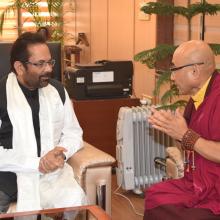 Various issues of Buddhist community discussed with delegation led by Buddhist master Tenam from Palpung Sherabling Monastic Seat.