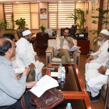 Delegation of Andhra Pradesh leaders & Haj Committee members met me at Antyodaya Bhawan today, discussed Minority and Haj issues of the state.