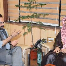 Today met Saudi Arab Ambassador H.E Dr Saud Mohd Al sati at Antyodaya Bhawan, positive discussion held on Haj 2017.