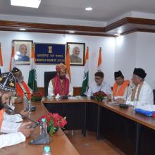 Today met various representatives of Dargah Ajmer Sharif at Antoydaya Bhawan and discussed in detail various issues concerned to the Dargah.