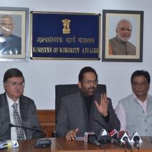The Union Minister for Minority Affairs, Shri Mukhtar Abbas Naqvi chairing the Governing Body and General Body meeting of Maulana Azad Education Foundation (MAEF), in New Delhi on December 09, 2017
