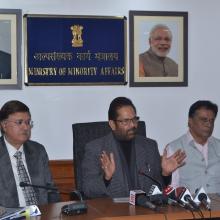 The Union Minister for Minority Affairs, Shri Mukhtar Abbas Naqvi chairing the Governing Body and General Body meeting of Maulana Azad Education Foundation (MAEF), in New Delhi on December 09, 2017