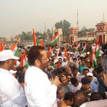 Participated in Run for Unity in Rampur with thousands of people from all sections of the society.